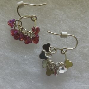 Disney Pink and Silver Dainty Earrings